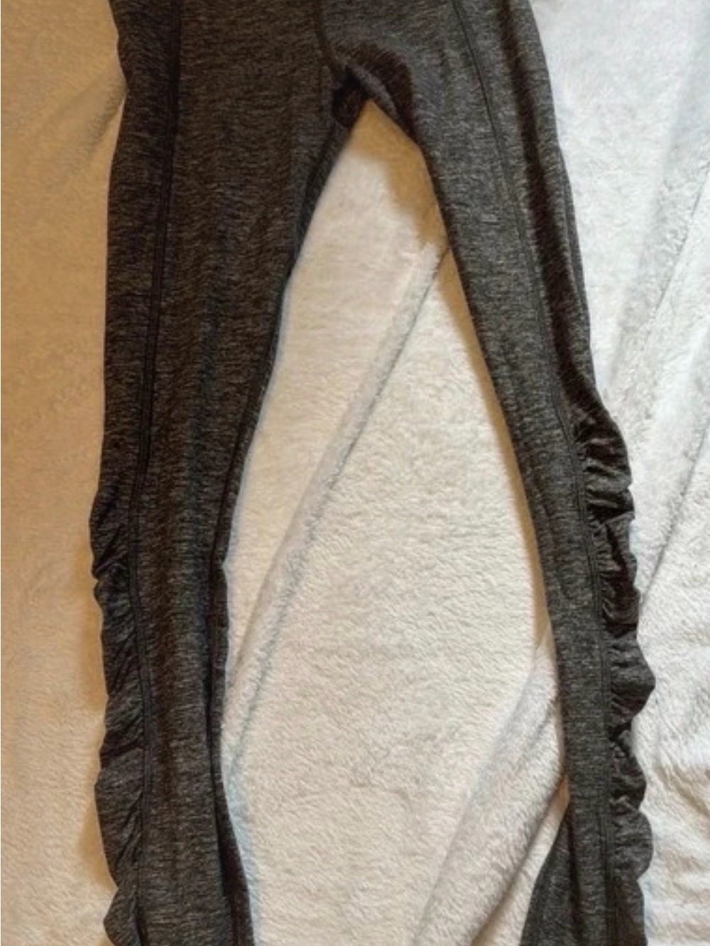 lululemon athletica Dark Charcoal Gray Ruched Leggings